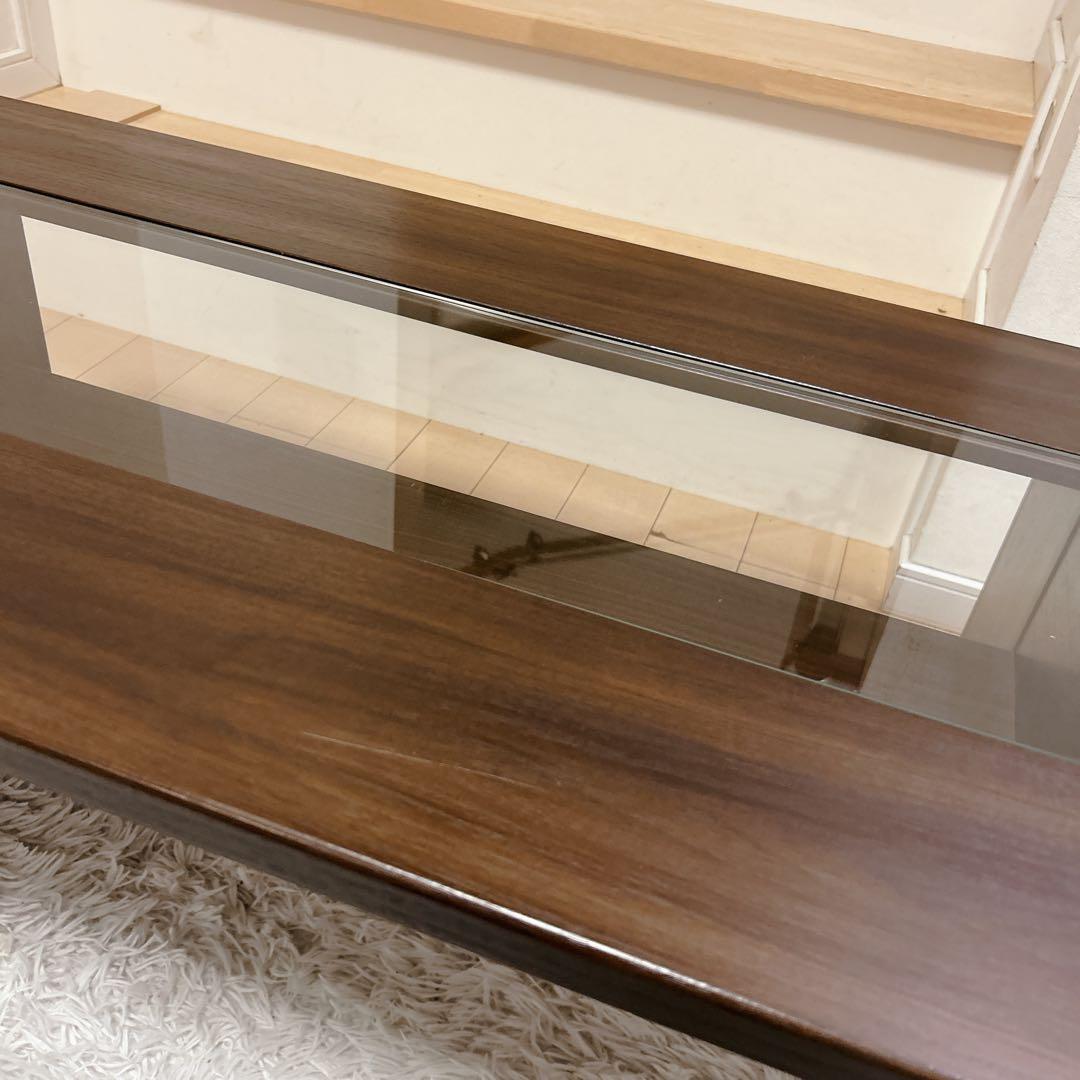 日本製 センターテーブル ローテーブル ガラストップ ユーアイ