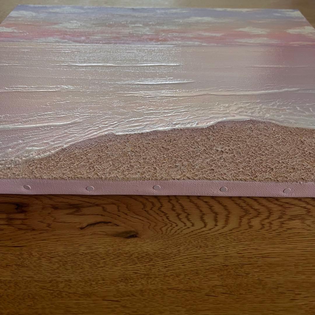 海の風景 テクスチャーアート 海の絵 海 海アート 癒し 風景　原画