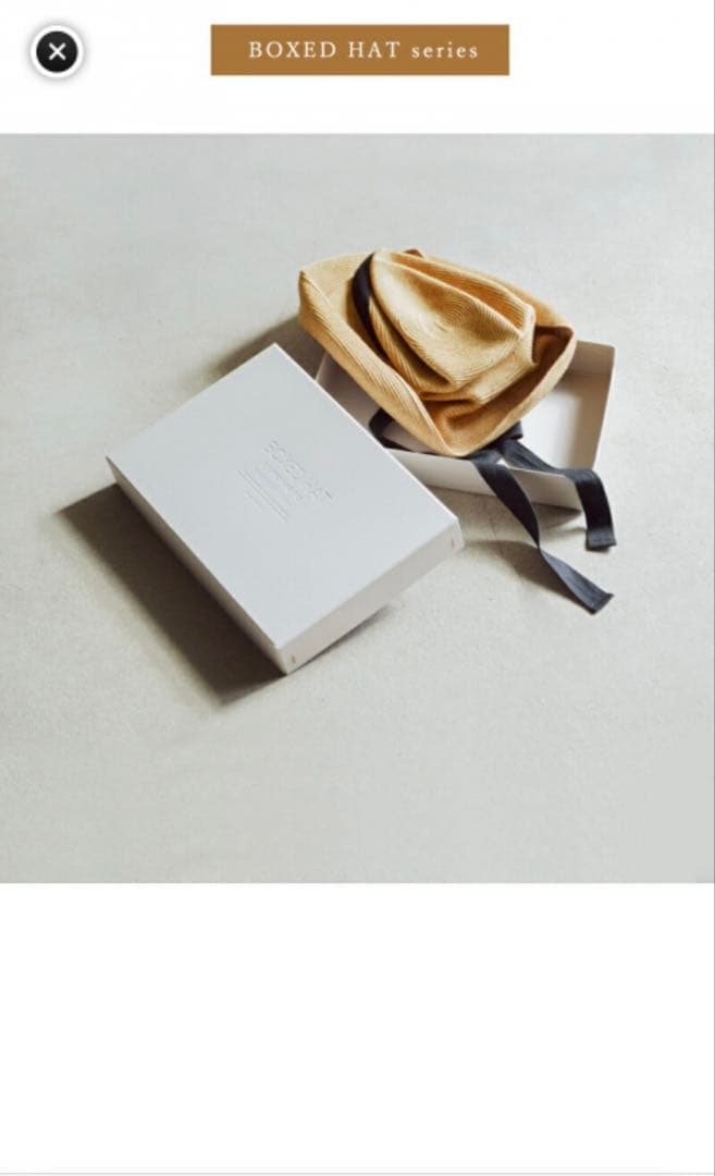 マチュアーハ　mature ha.BOXED HAT 11cm brim