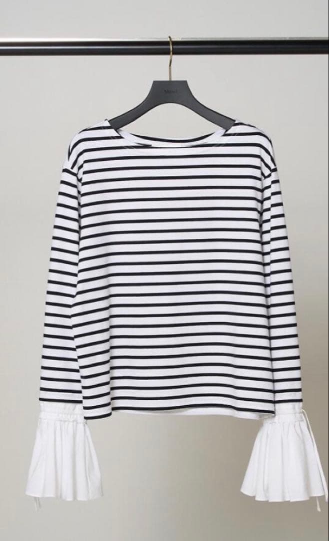 Mewl シャツスリーブボーダーTOPS