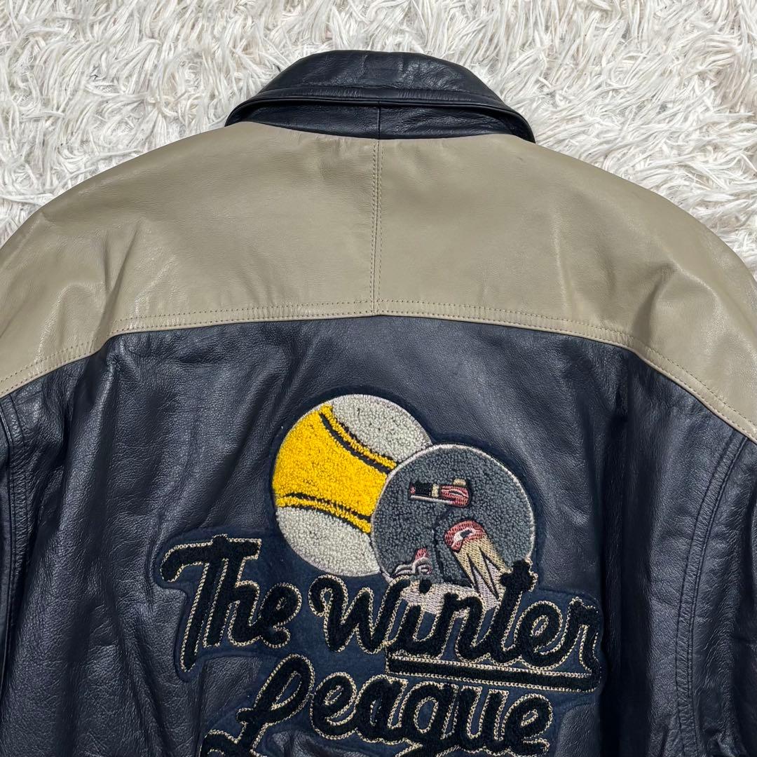 ギンシャリ様　Target ターゲット　スタジャン　リアルレザー　刺繍　LL