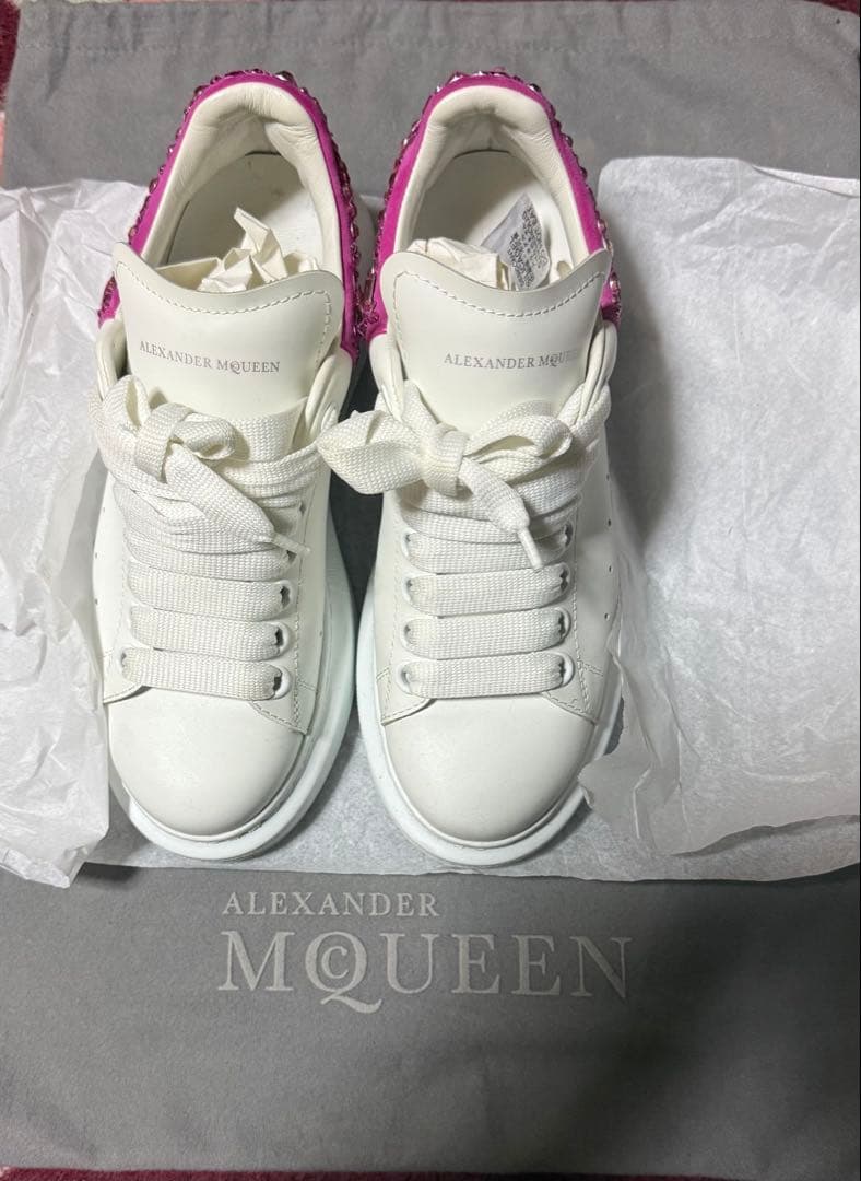 Alexander McQueen 正規品 ビジュー スニーカー ピンク36美品