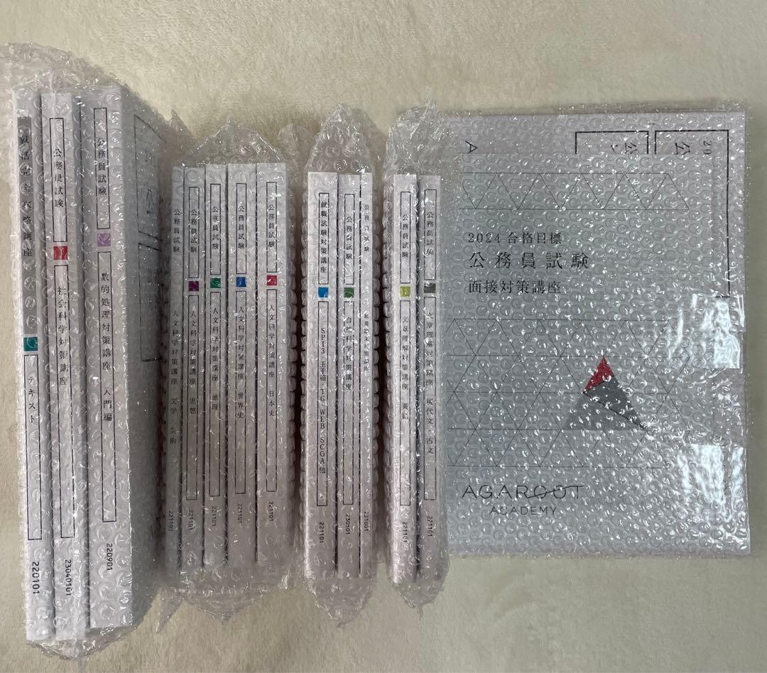 【新品未使用】アガルート　公務員試験2024年度合格目標　教養型対策カリキュラム