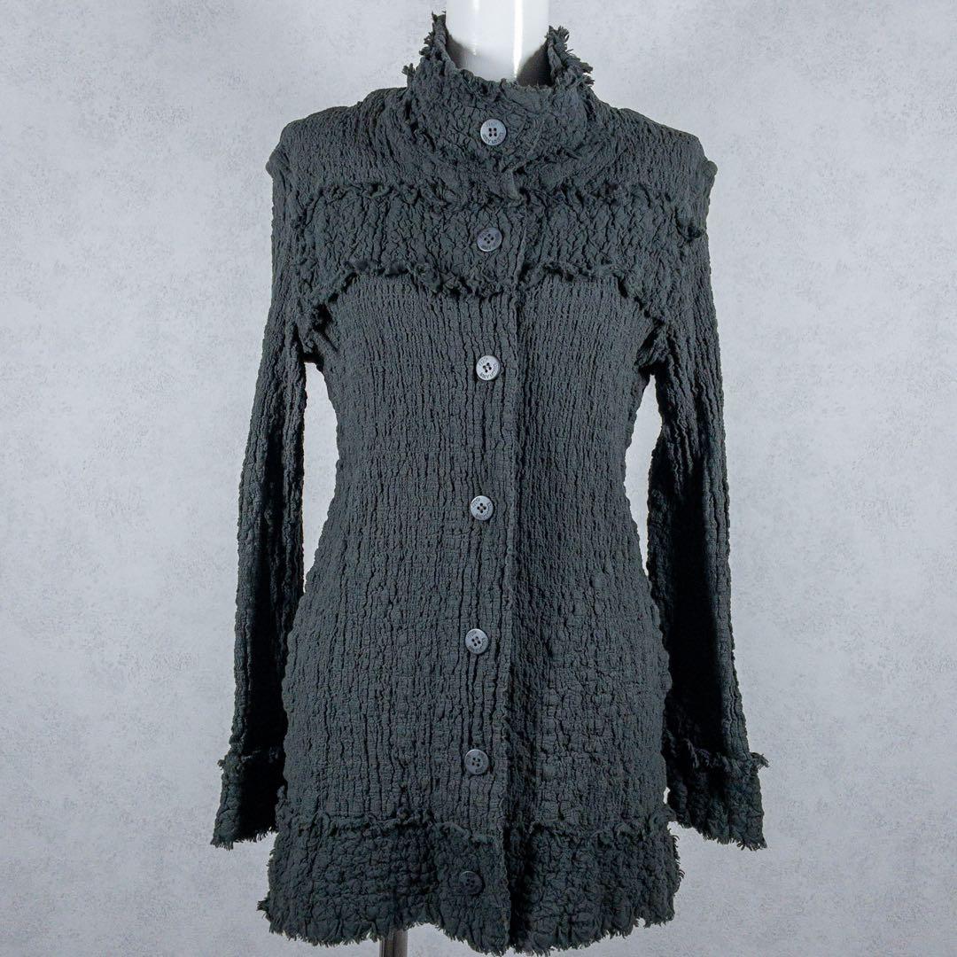 ISSEY MIYAKE ME カリフラワー　シワ加工　ジャケット　グレー