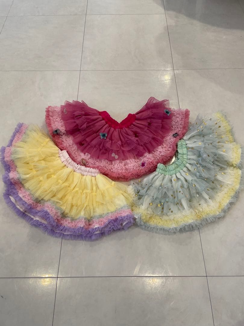 パンパンチュチュ　Ｍサイズ フリルスカート3点セット