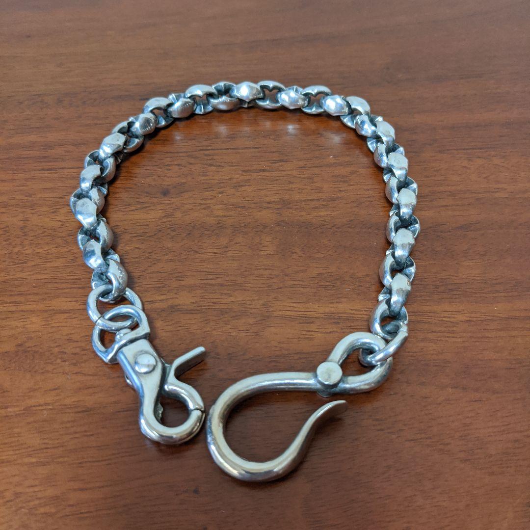 最終価格】日本製 シルバー925 厚塗コーティング　ウォレットチェーン