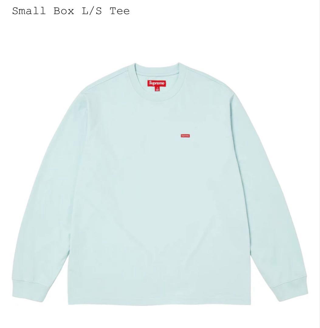 トップス Supreme Small Box L/S Tee XXL Light Blue