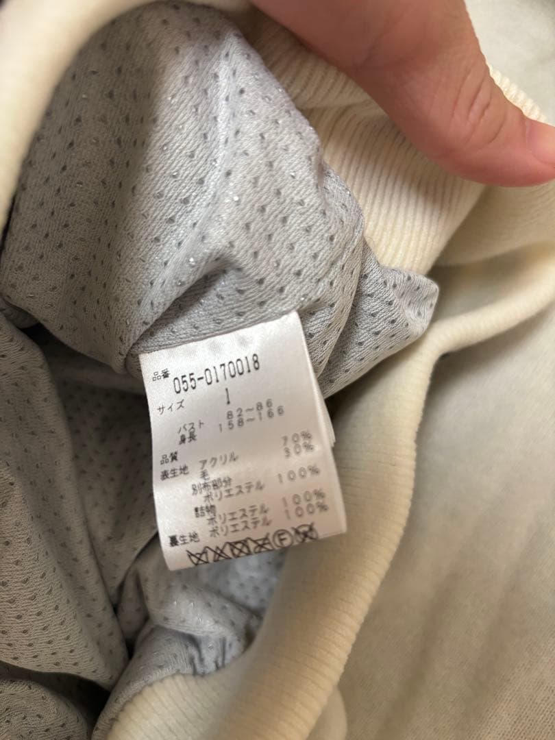 美品／パーリーゲイツ　裏地付きハーフジップ　レディースニットパーカー