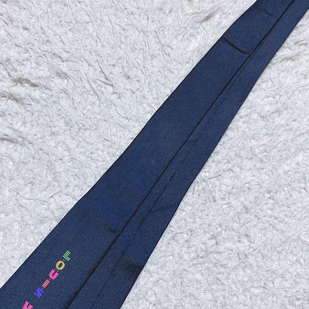 人気・完売品⭐️ルイヴィトン　ネクタイ　カラフル　ナロータイ　刺繍　シルク100%