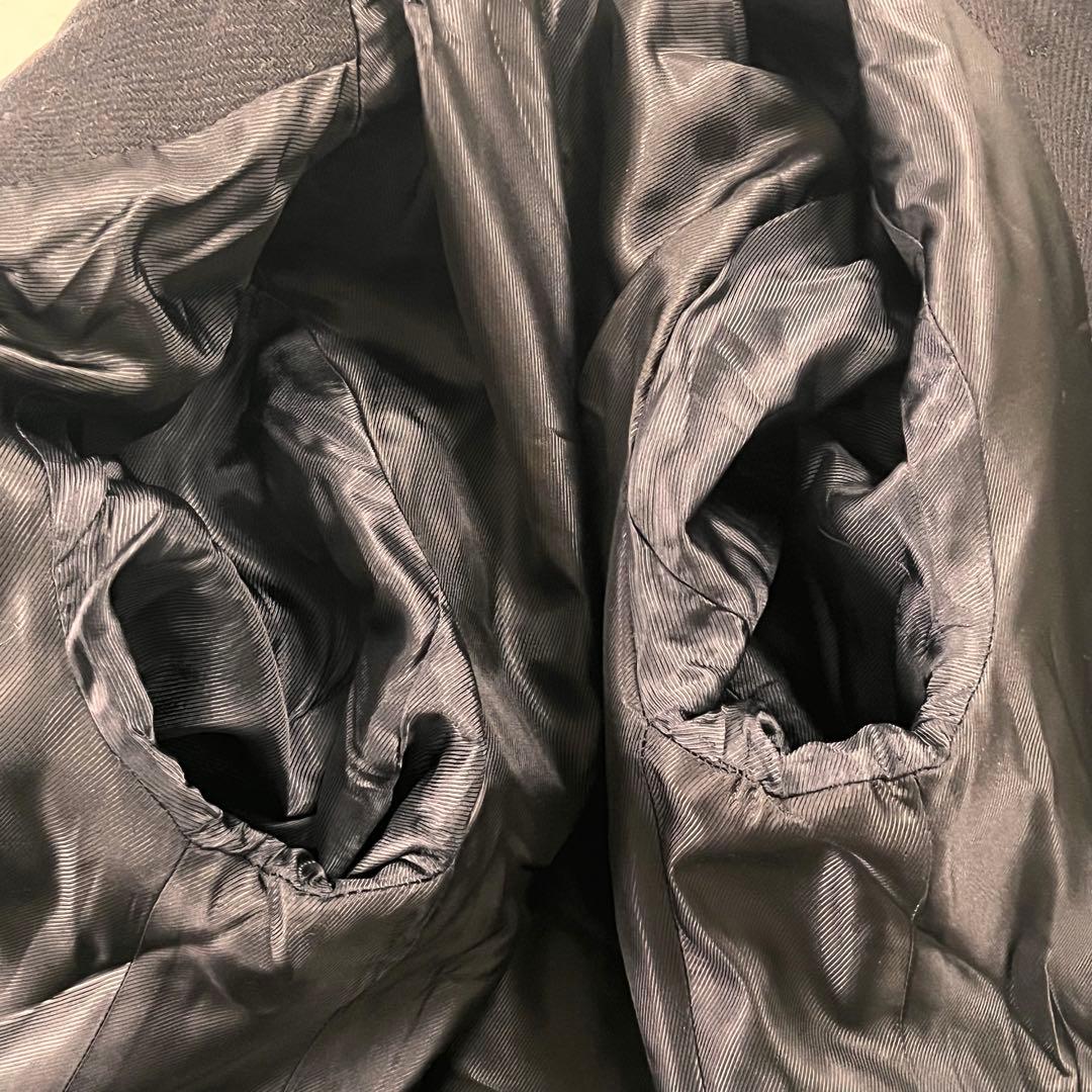 ZARA サイズM ナポレオンコート ダークネイビー ダブルブレスト