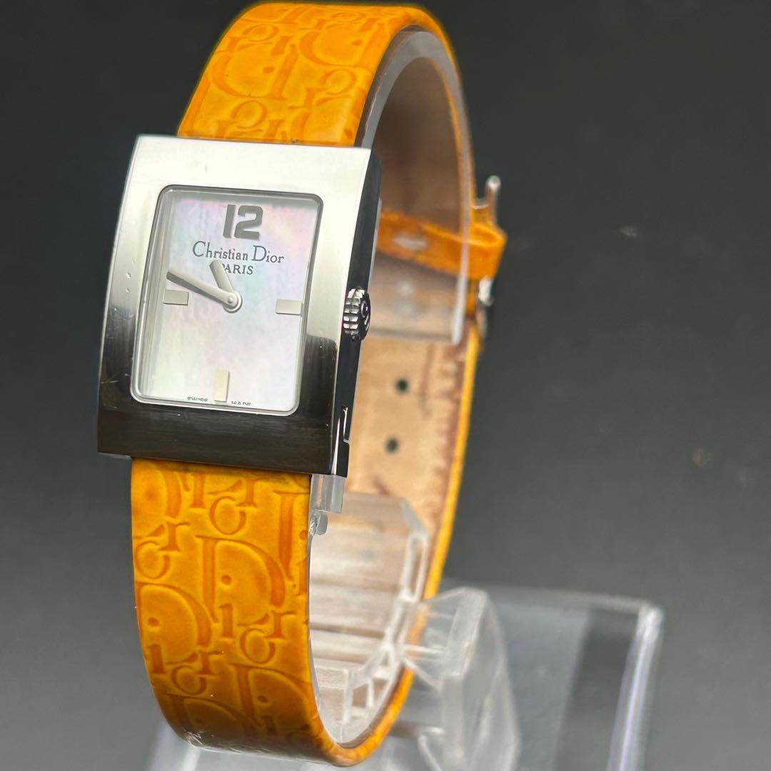 美品 Christian Dior シェル文字盤 レディース 電池新品