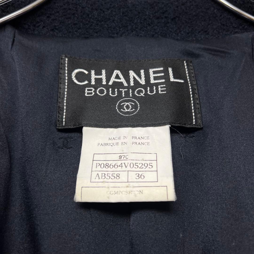 美品✨ CHANEL シャネル ココマーク ツイード ダブルジャケット 97C