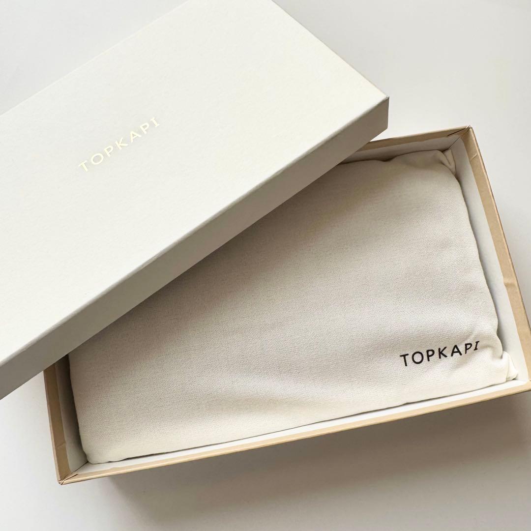 TOPKAPI トプカピ Lux ルクス クロコ調エナメル がま口 長財布