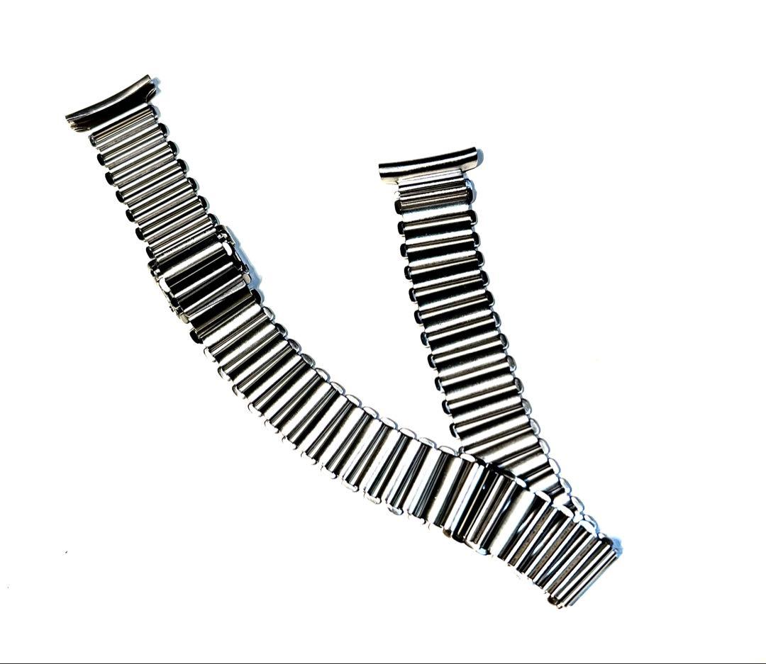 極希少! 細バンブーブレス ボンクリップ ロレックス.ミリタリー　vintage