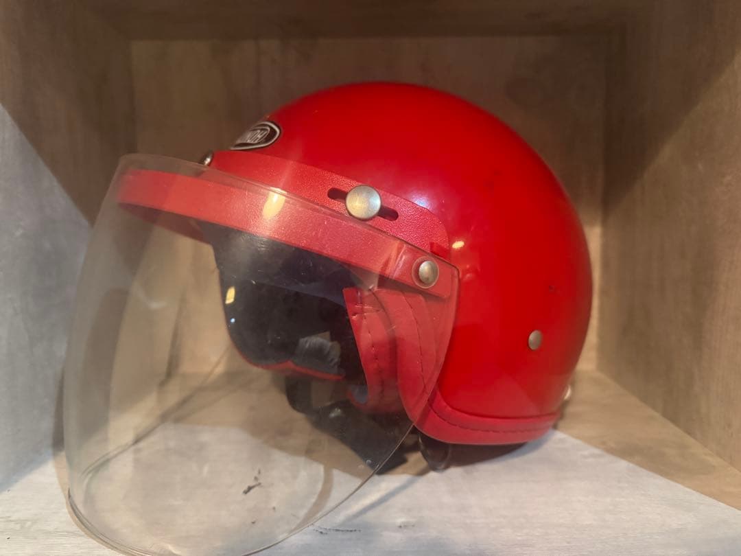 【希少・当時物】 クノー工業 半帽 80s 半ヘル 半キャップ ジェット 昭和