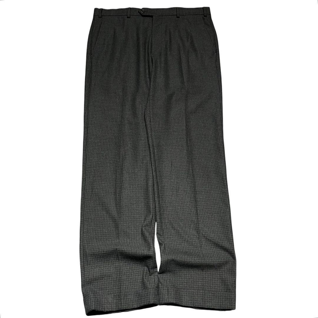 ARMANI COLLEZIONI オンブレチェック レーヨン×ウールスラックス