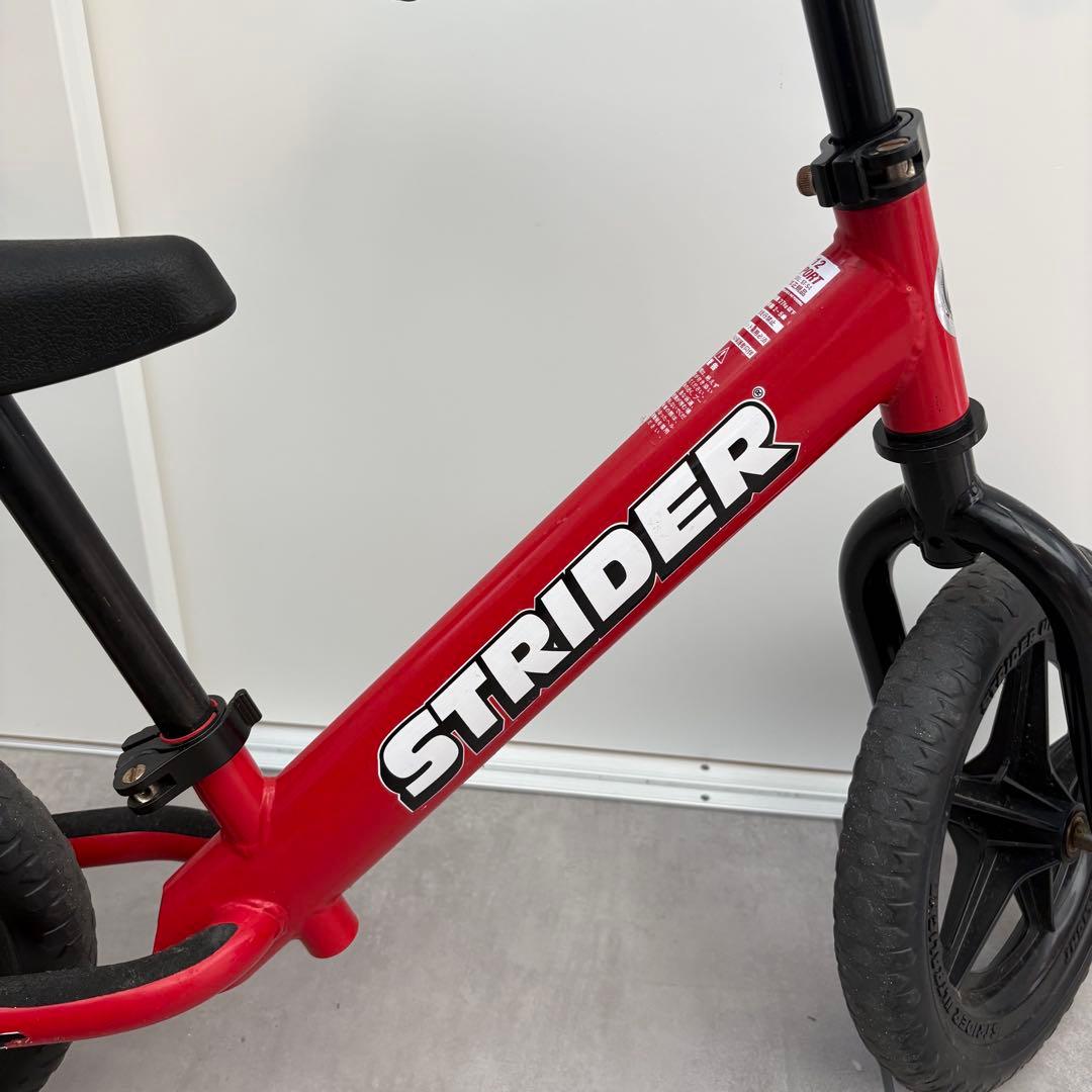 【美品】STRIDER 12 バランスバイク 赤　スポーツタイプ　レッド