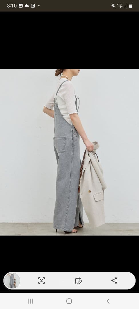 ガリャルダガランテ デニムサロペット グレー サイズ1