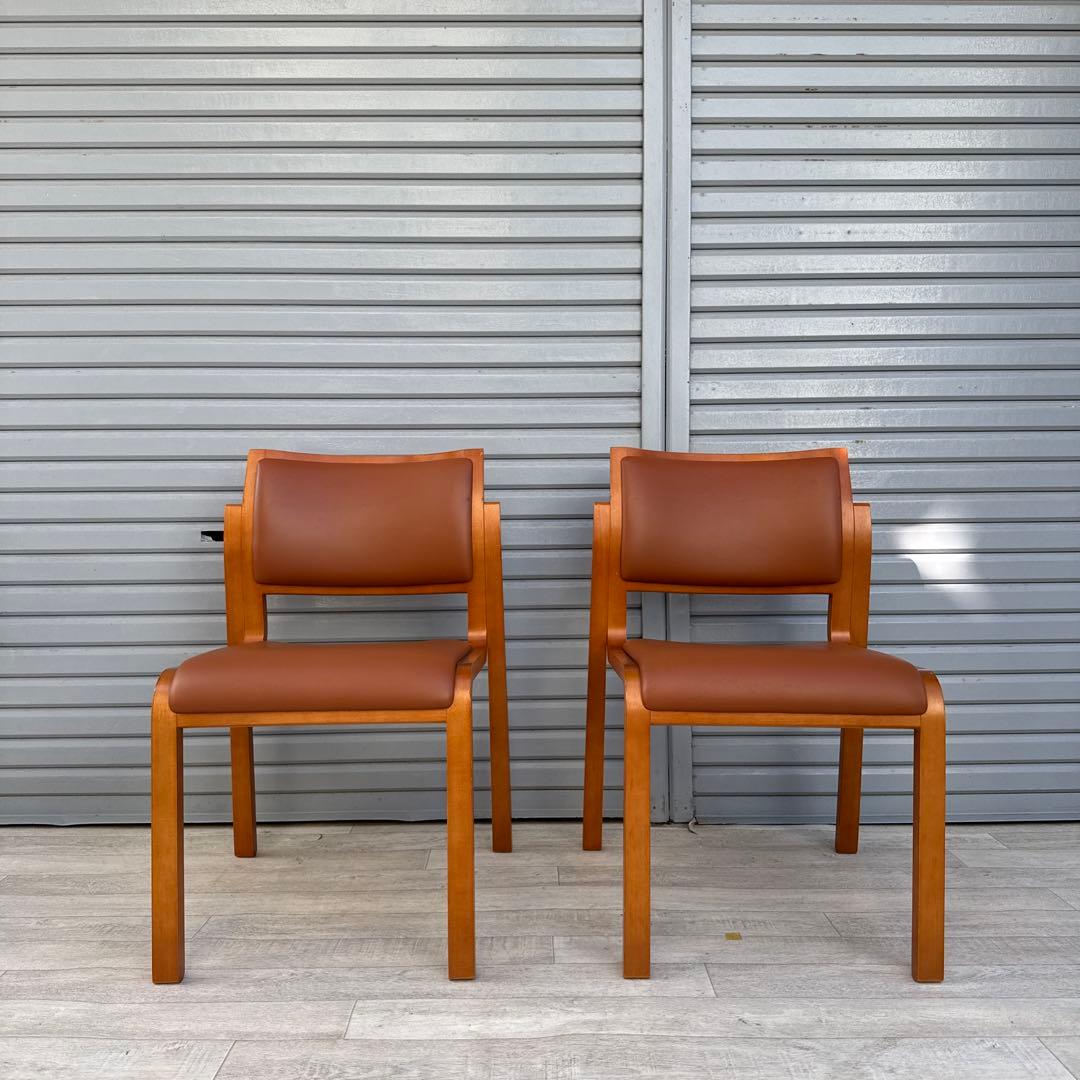 arflex アルフレックス NU ダイニングチェア　2脚セット　現状