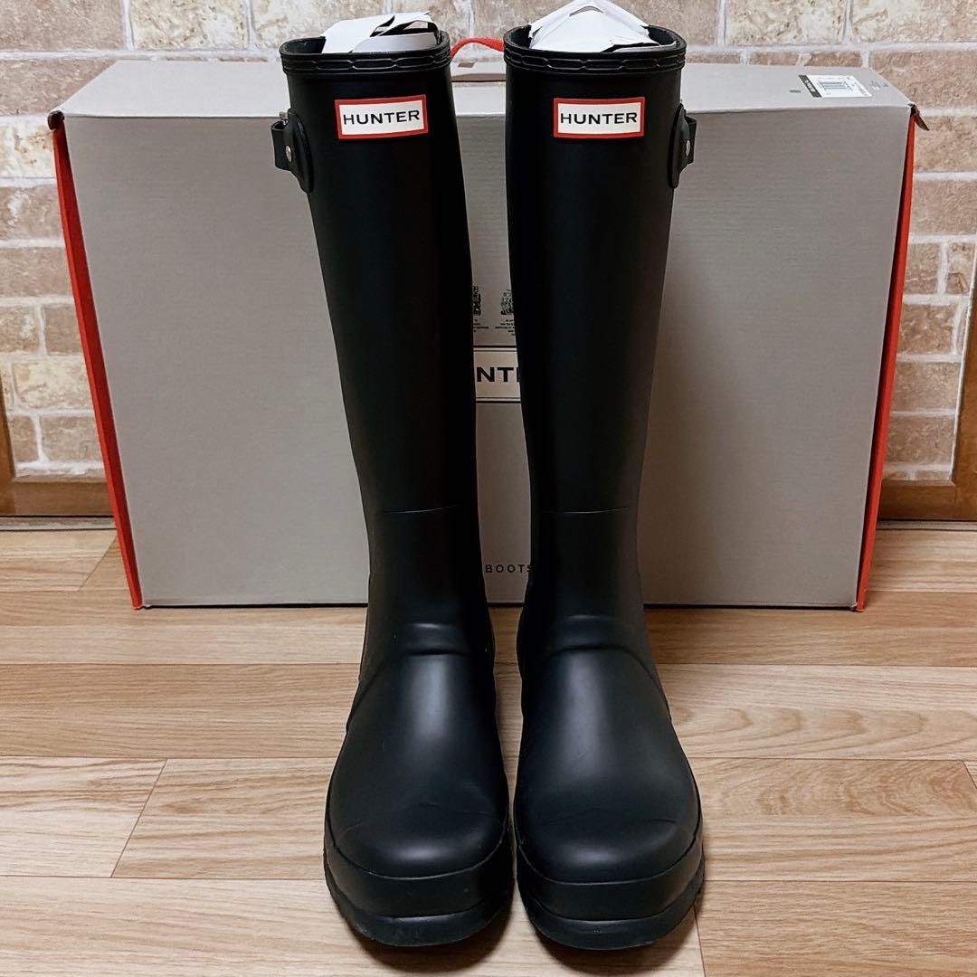 【美品】HUNTER ブラック 長靴 オリジナルボックス付き　28センチ