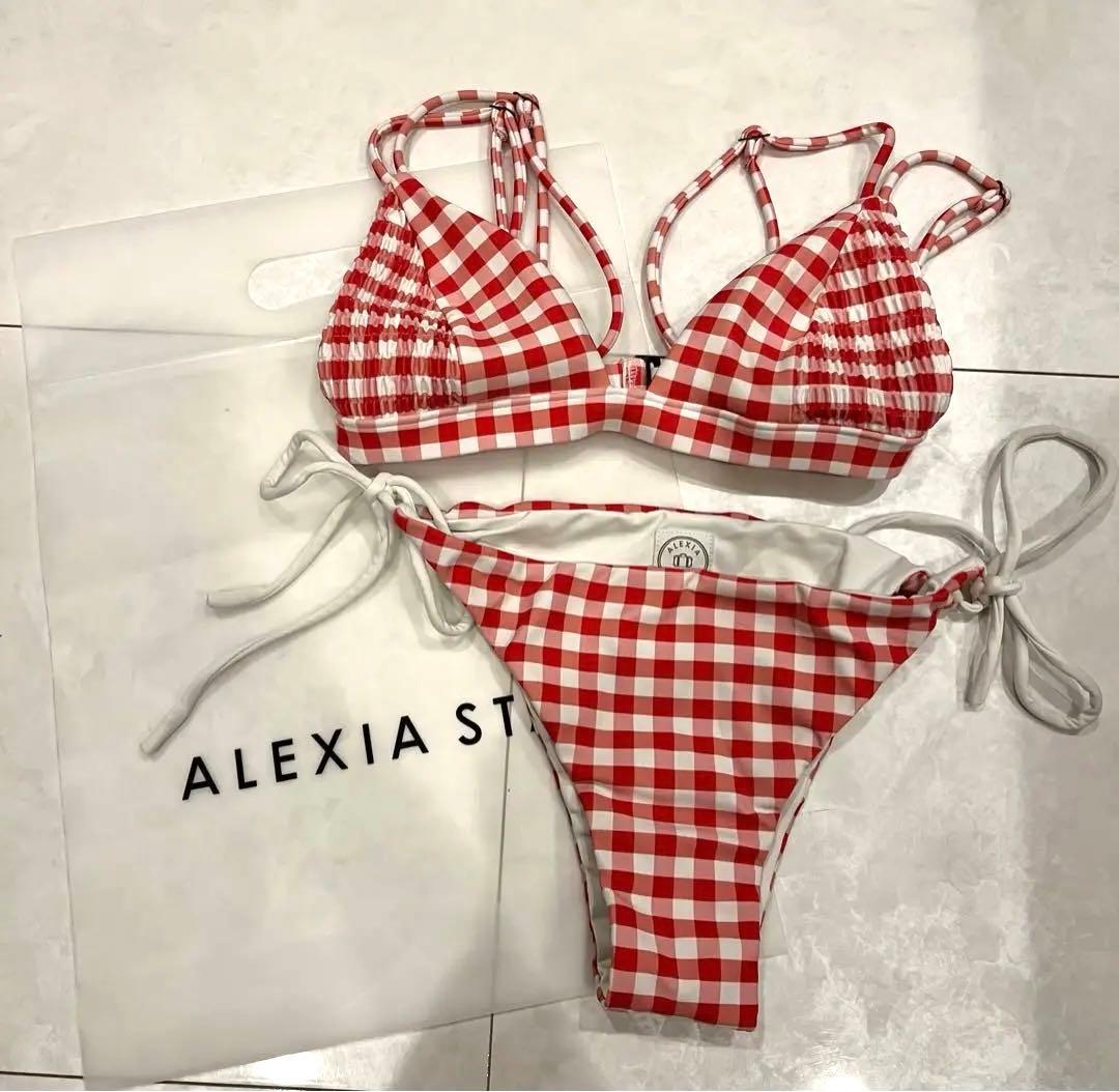 【最終値下げ】ALEXIA STAM ♡ギンガムチェックビキニ S