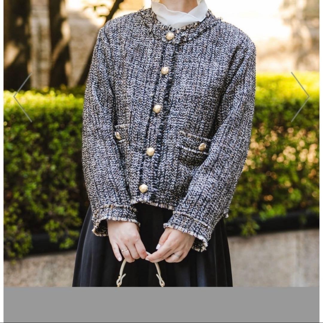 Fby ROSSO アーバンリサーチ ツイードノーカラージャケット 昨年モデル