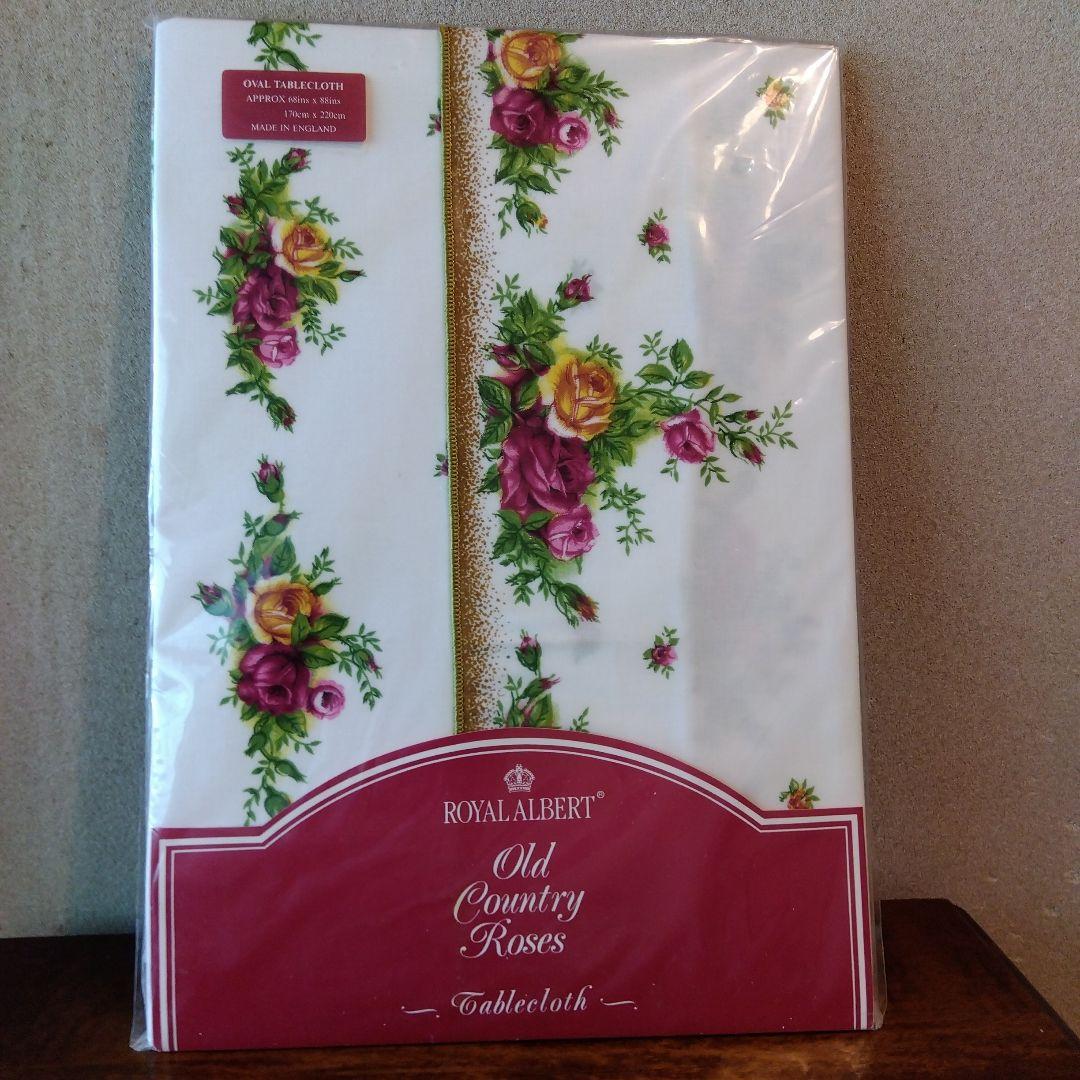 イギリス製 オールドカントリーローズ テーブルクロス 楕円