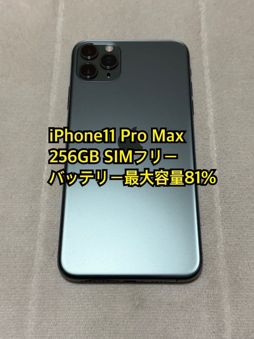iPhone11 Pro Max 256GB SIMフリー