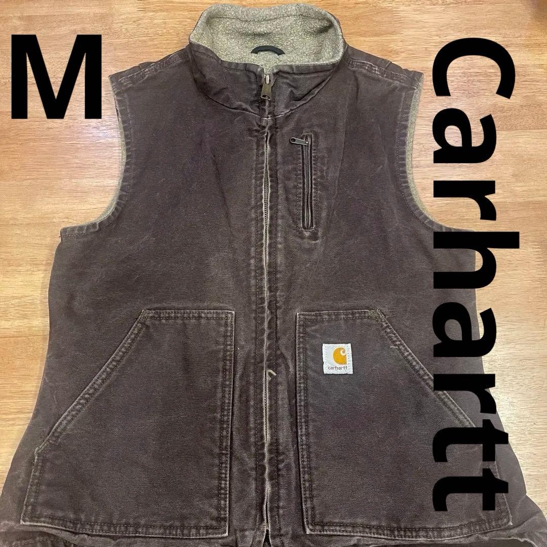 Carhartt　カーハート　ヴィンテージ　茶色　ブラウン　M USA ベスト