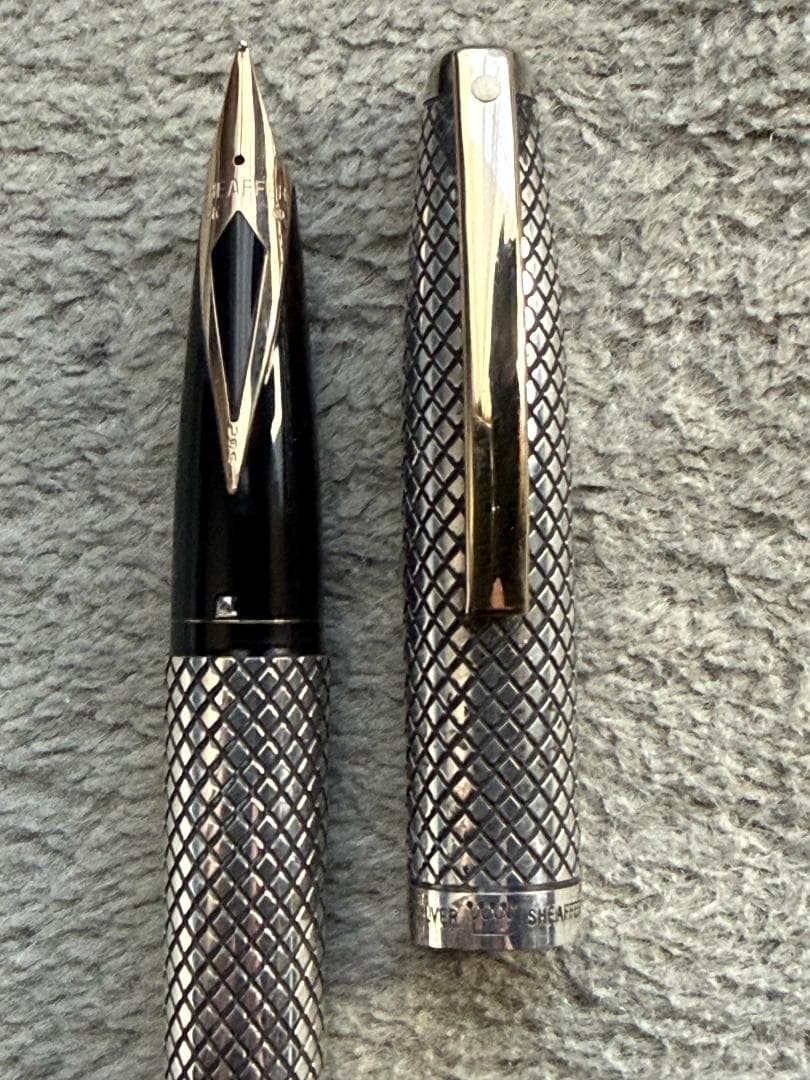 シェーファー万年筆　インペリアル　スターリングシルバー【タッチダウン式】