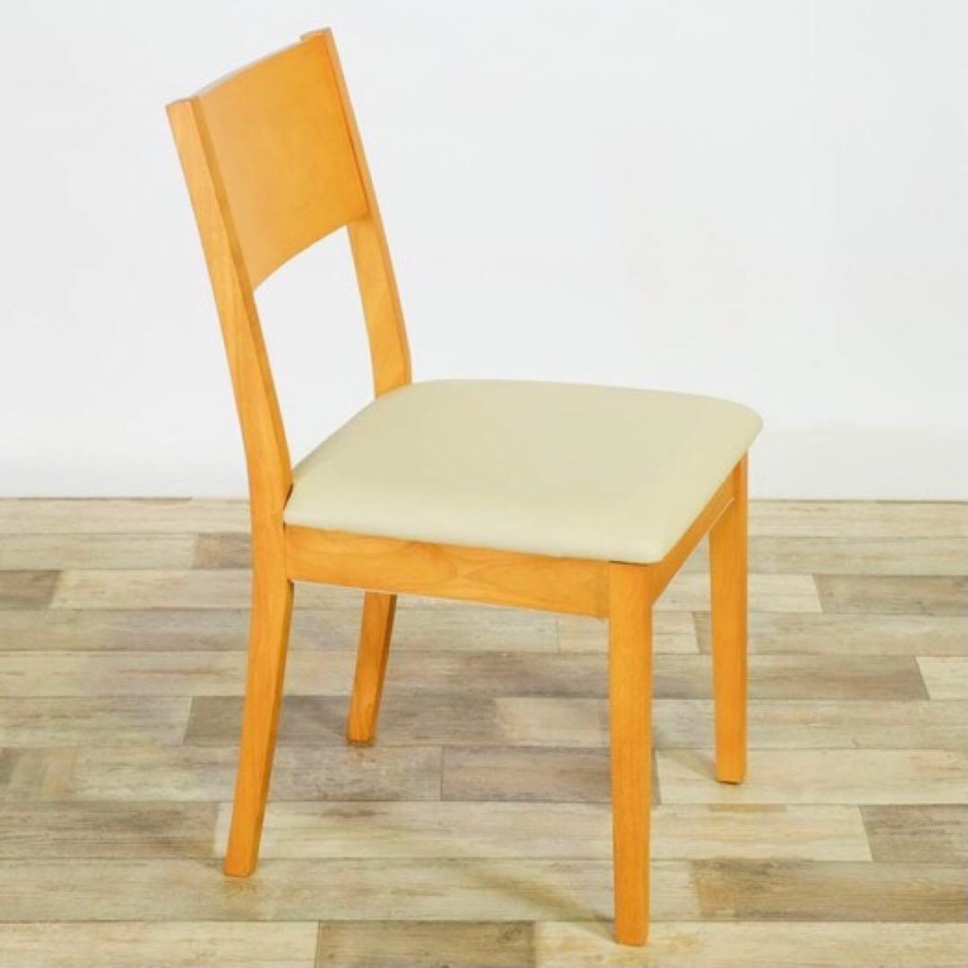 A 新品 ダイニングチェア ２脚セット ナチュラル 椅子 チェア イス リビング