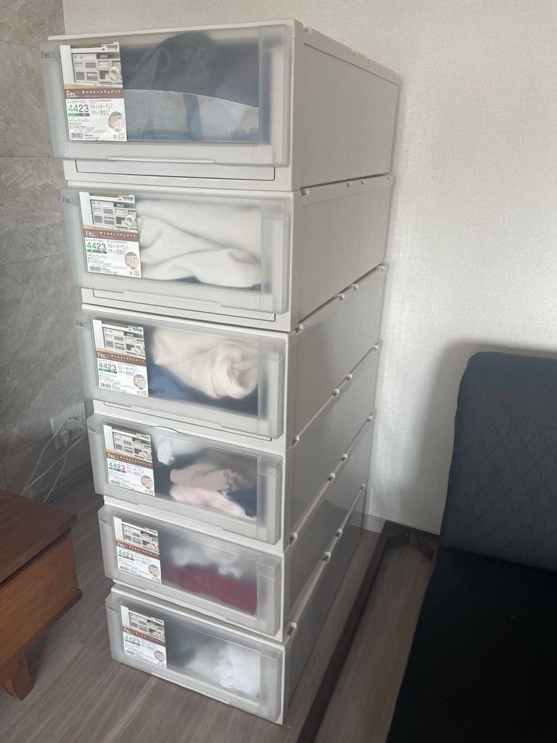 Fitsユニットケース (L) 幅44高さ23奥行き74 6個【引取@川崎市】