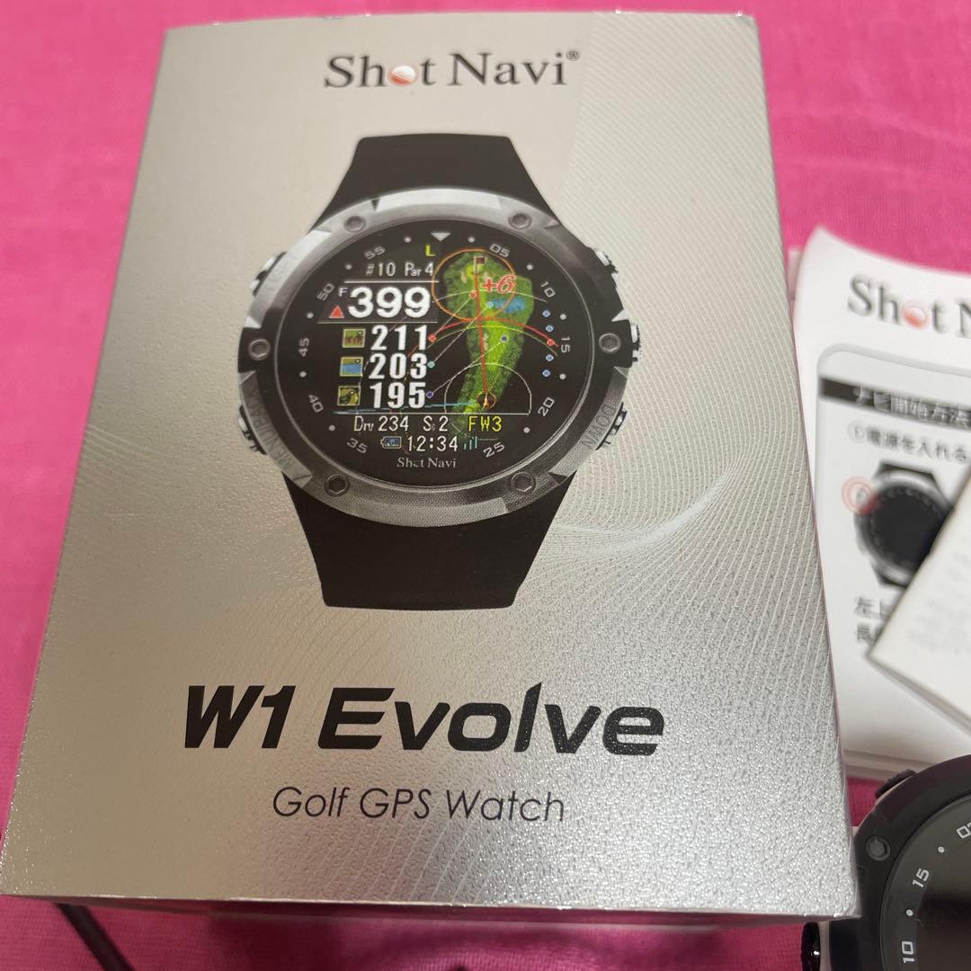 Shot Navi W1 Evolve ゴルフ GPSウォッチ ホワイト