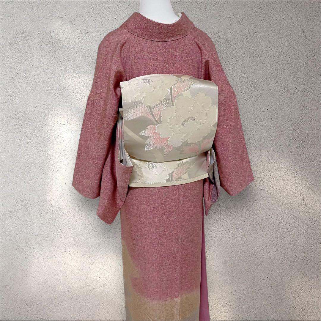 Y240 正絹 訪問着 作家物 フルセット 身丈157 裄丈68