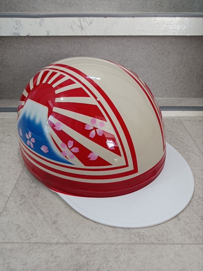 カスタムコルク半　アイボリー✘赤富士日章　桜花