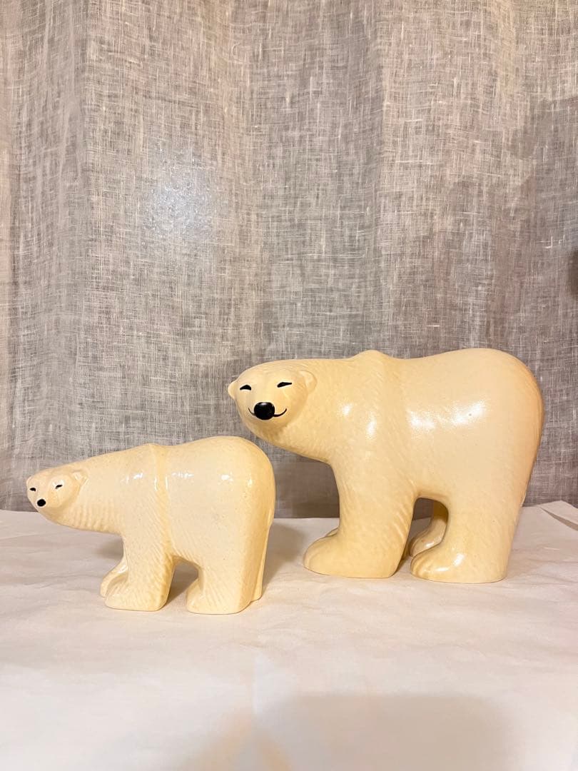 訳あり リサラーソン シロクマ親子セット