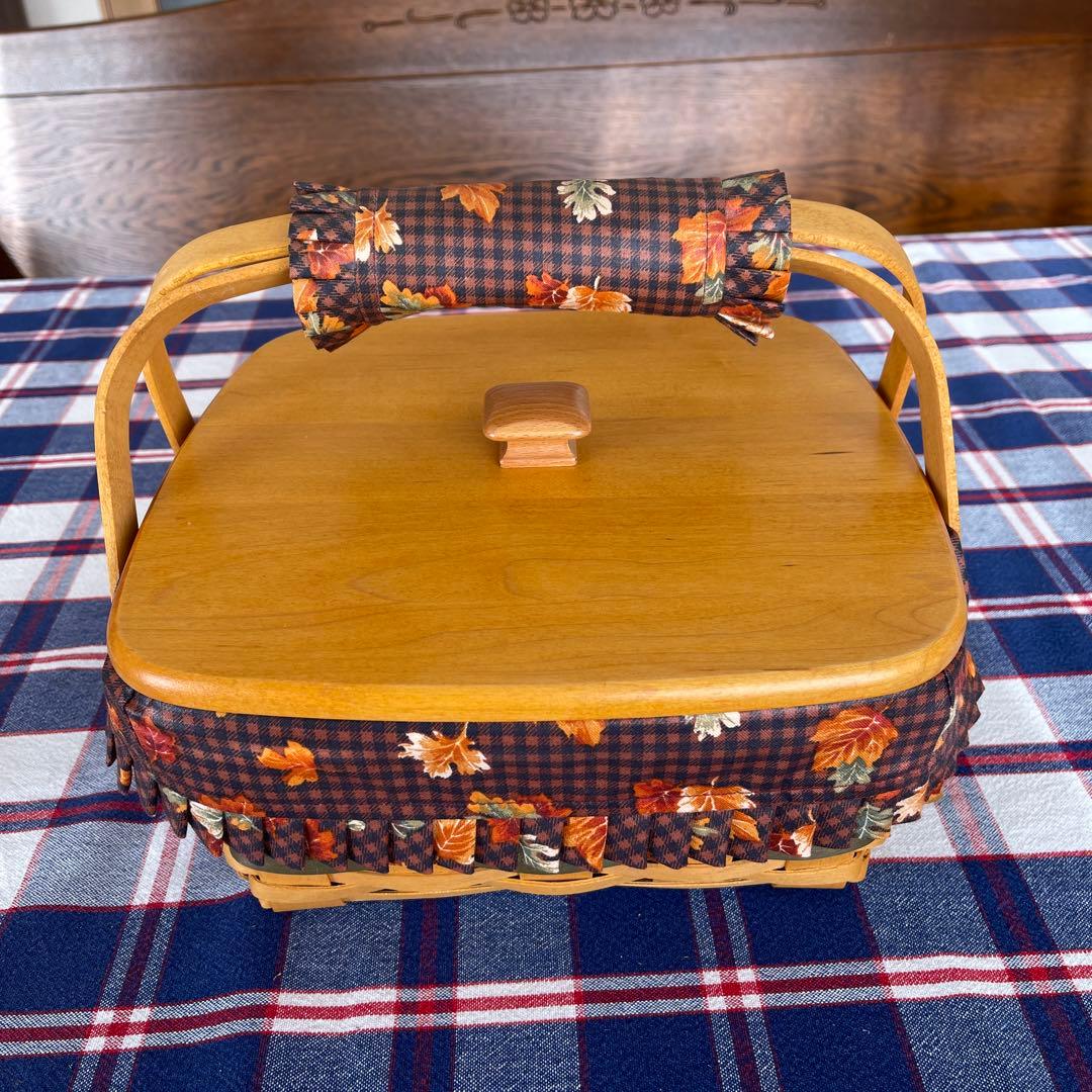 ロンガバーガーバスケット　アンティーク　カゴ