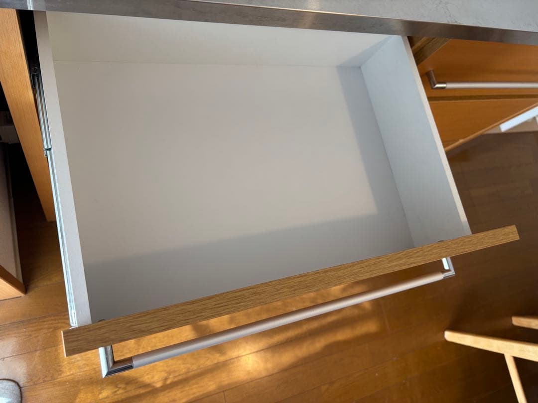 【送料込み】天然木 キッチンカウンター カップボード 120cm