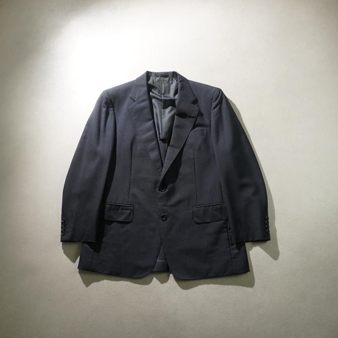 90s Burberrys シングルセットスーツ ネイビーブルー/VW176