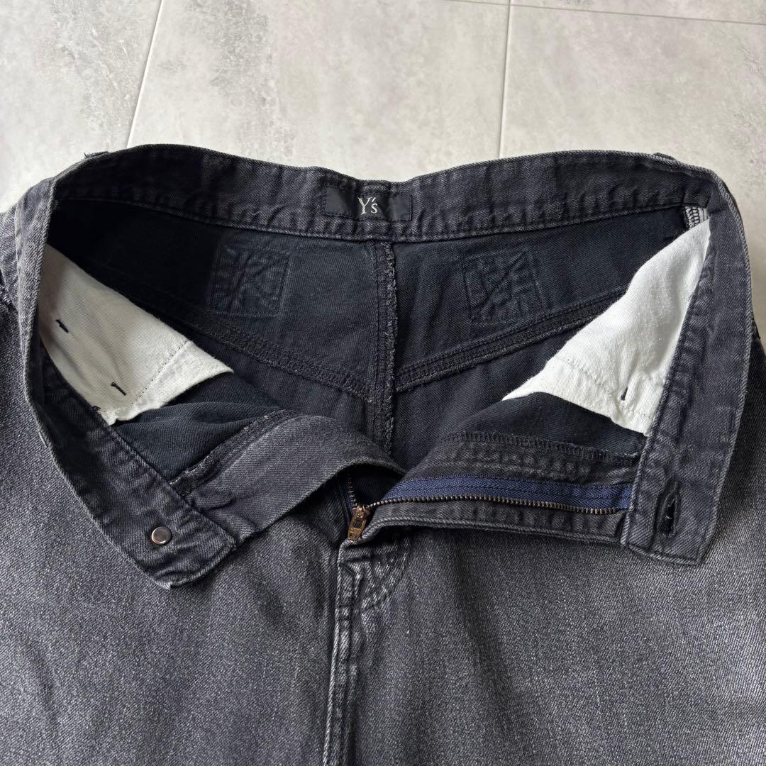 【超希少】ワイズ Y's ブラックデニムサルエルパンツ 日本製 ヨウジヤマモト