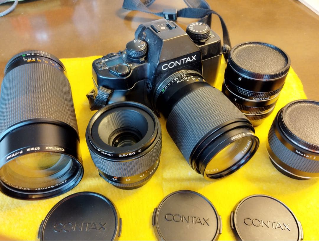 CONTAX 一眼レフ　カメラ　レンズ付き