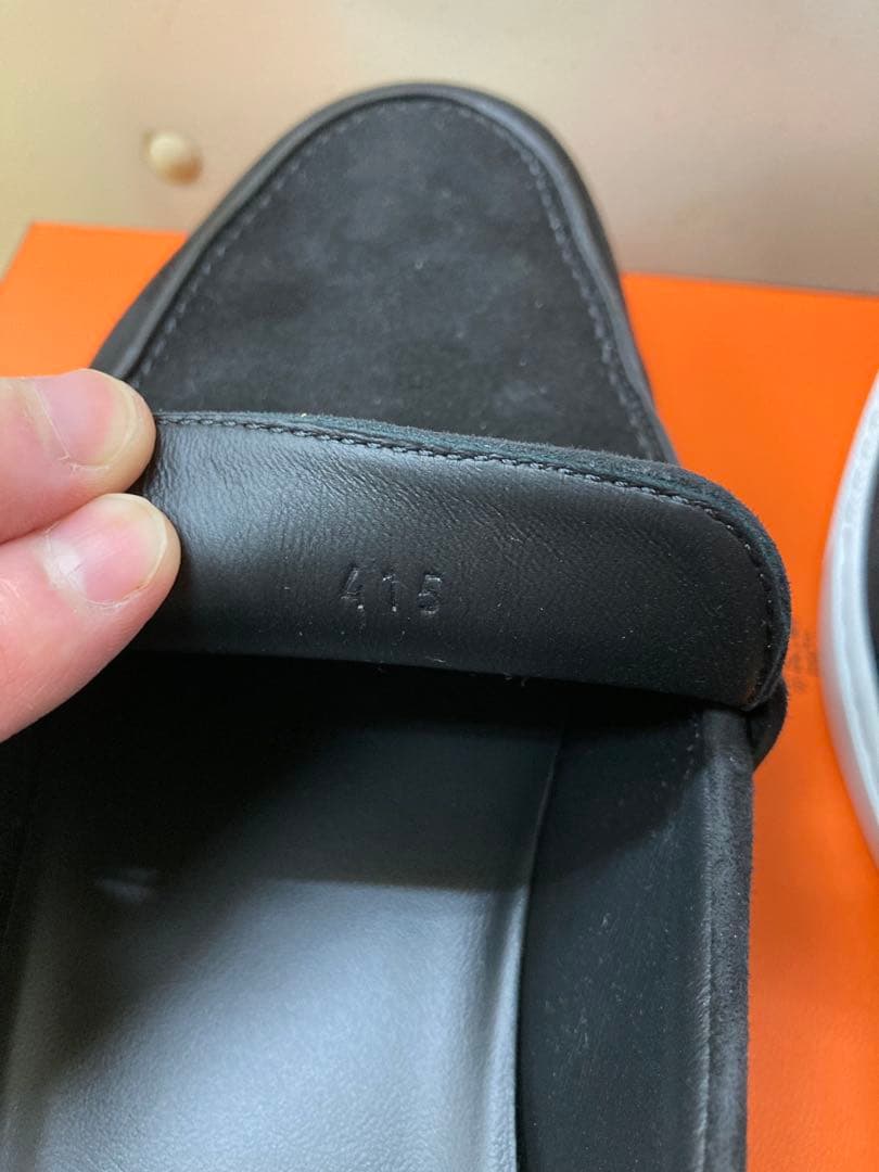 美品 エルメス HERMES ローファー スウェードレザー 41.5(26.5)