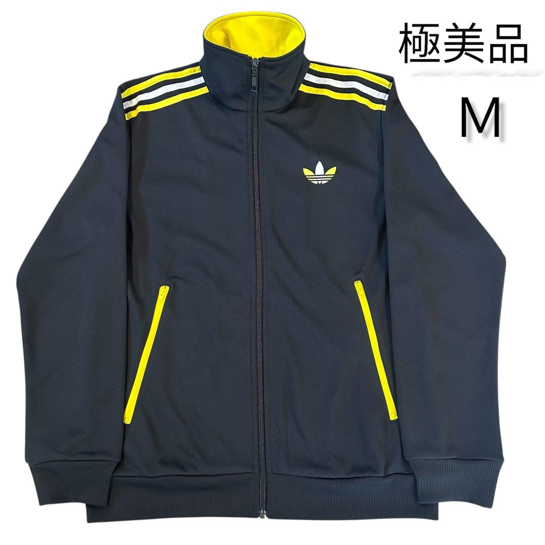 【激レア】アディダス ファイヤーバード トラックジャケット 黒 黄色 M