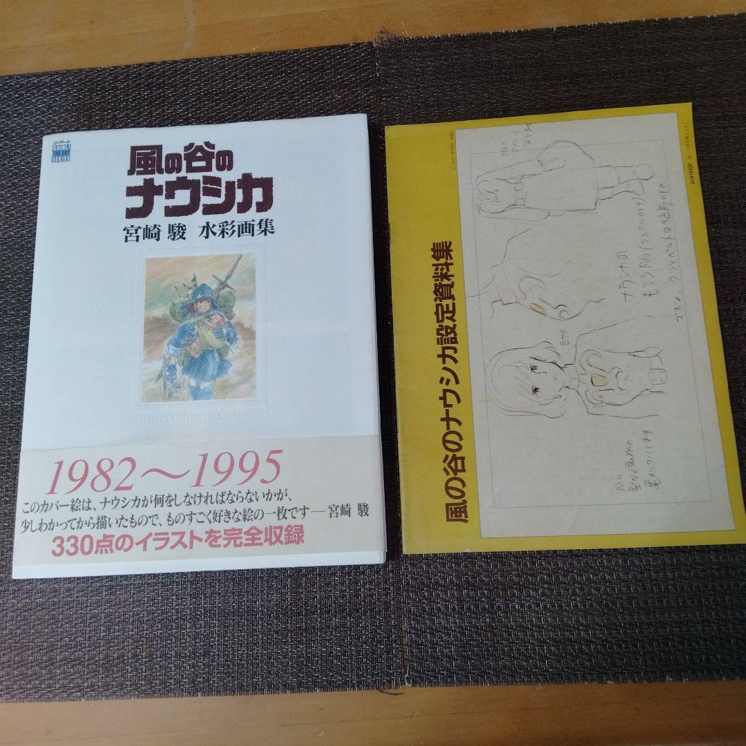 風の谷のナウシカ （水彩画集 ＋設定資料集） 宮崎駿 2点セット
