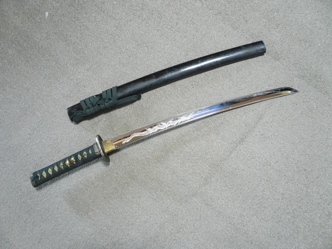 模造刀 龍彫り 梵字 日本刀 脇差