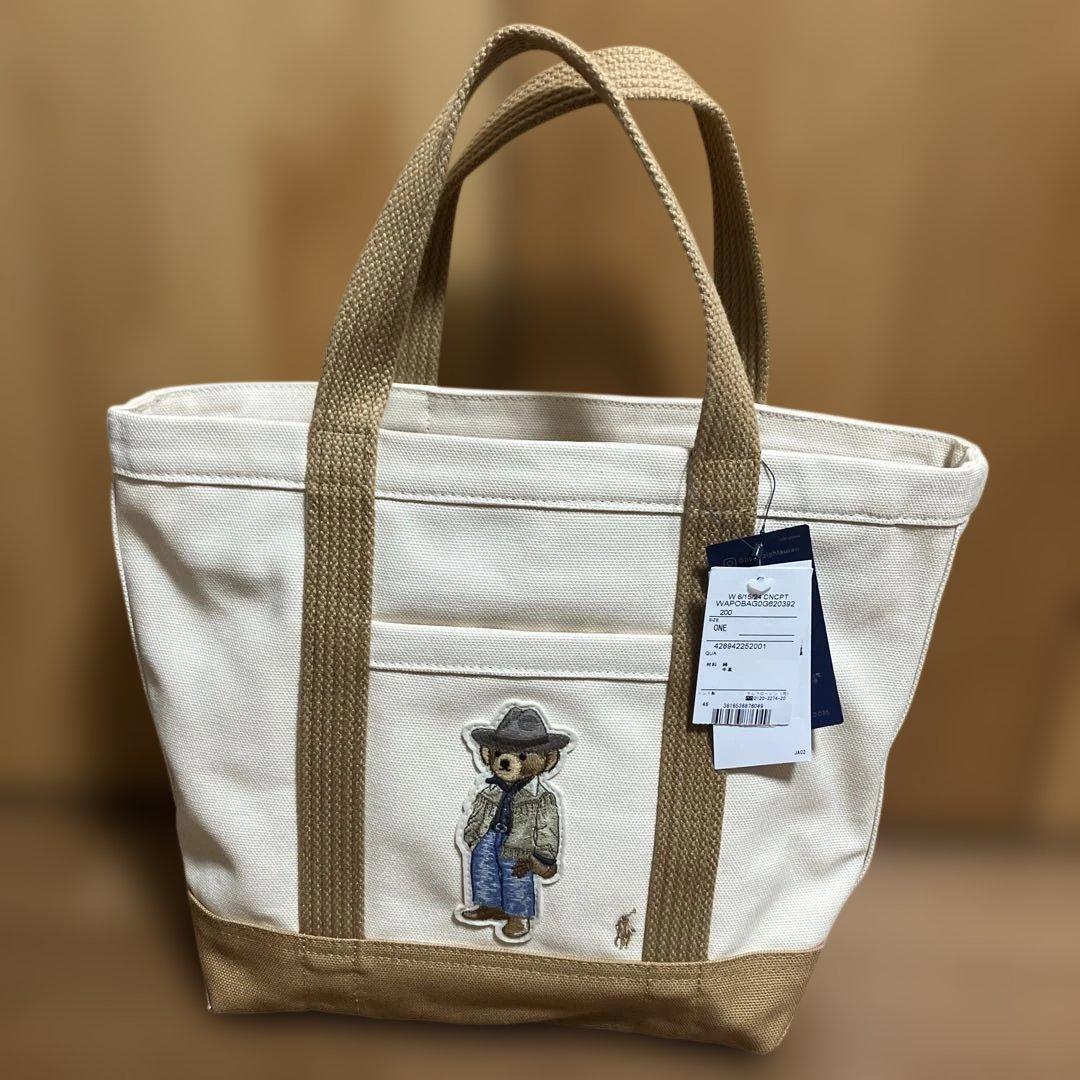 新品　ポロラルフローレン　ポロベア カウボーイ キャンバストート