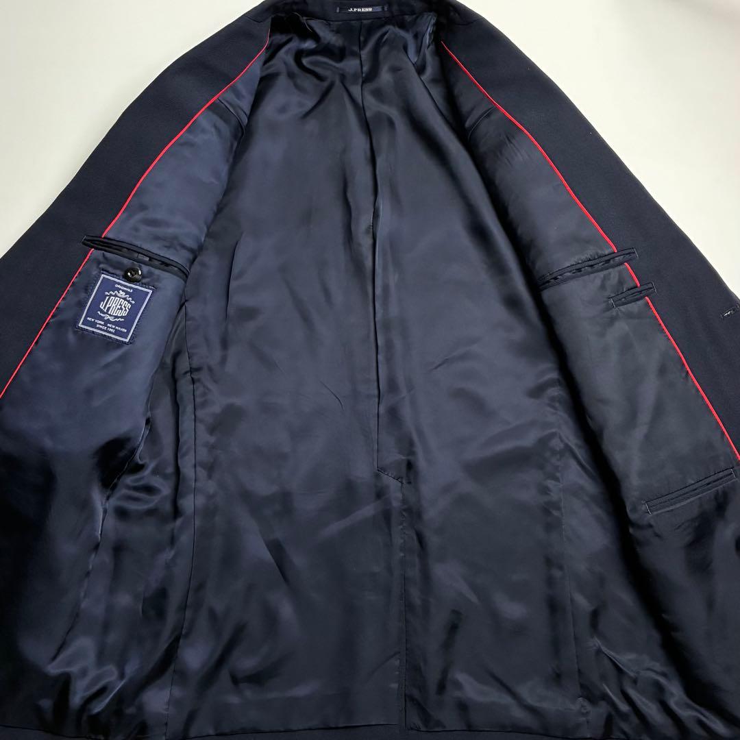 【極美品】ジェイプレス/3B紺ブレザー/ジャケット/ウールポリエステル/金ボタン