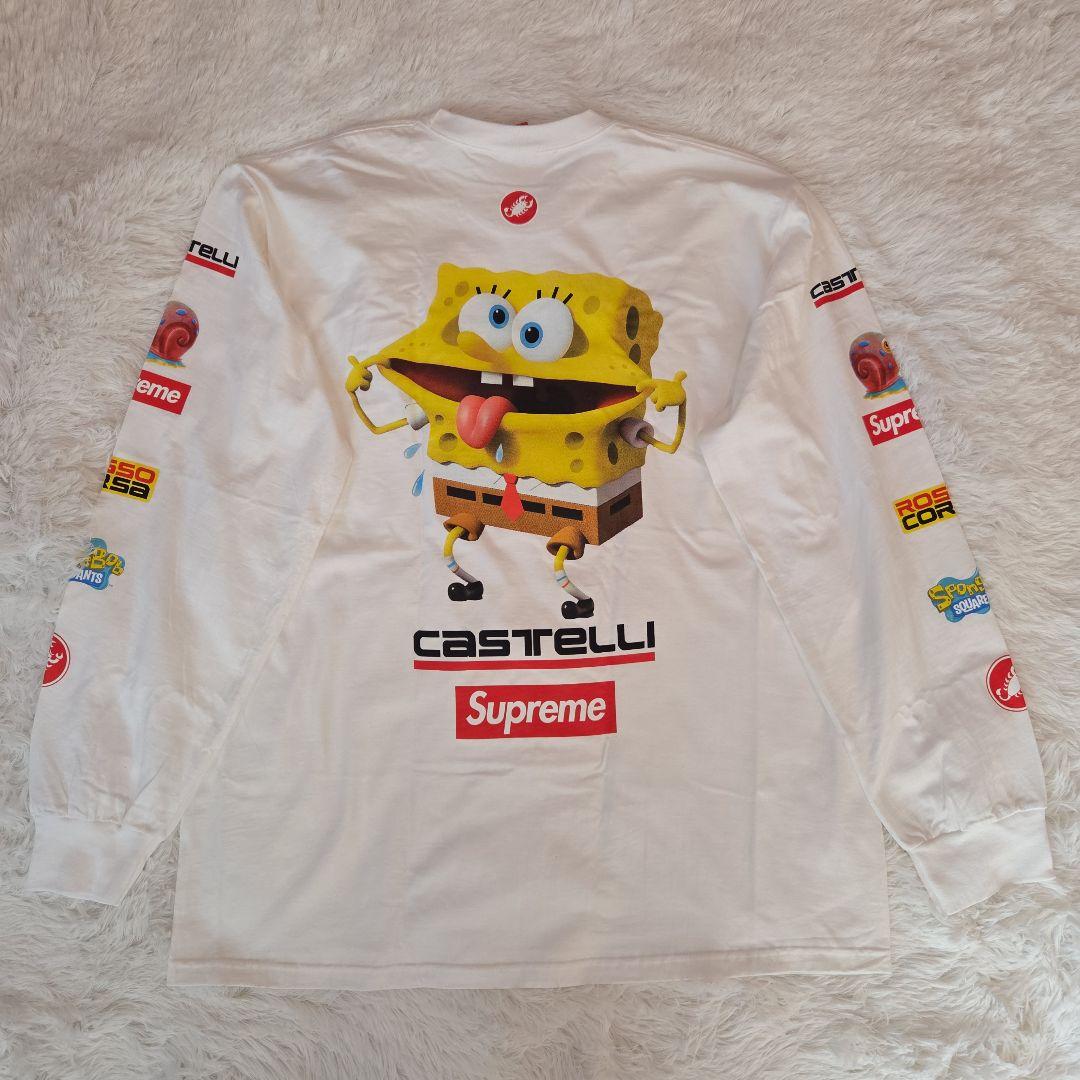 Supreme スポンジボブ 長袖カットソー Tシャツ XL