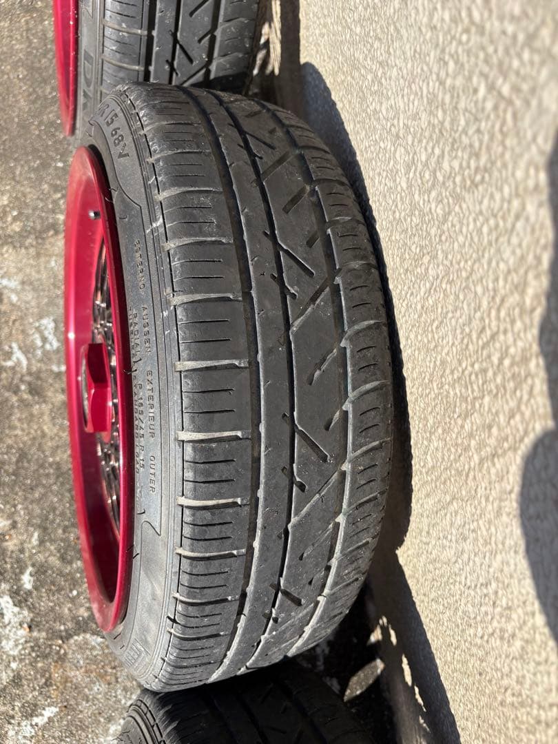 BBS ホイール 黒/茶メタリックPirelliタイヤ付き