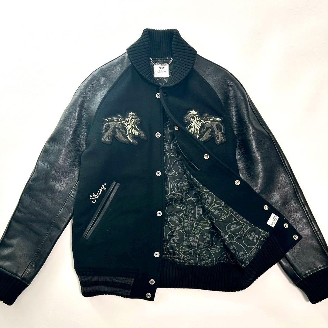激レア STUSSY × BEDWIN スタジャン ジャケット コラボ 12aw